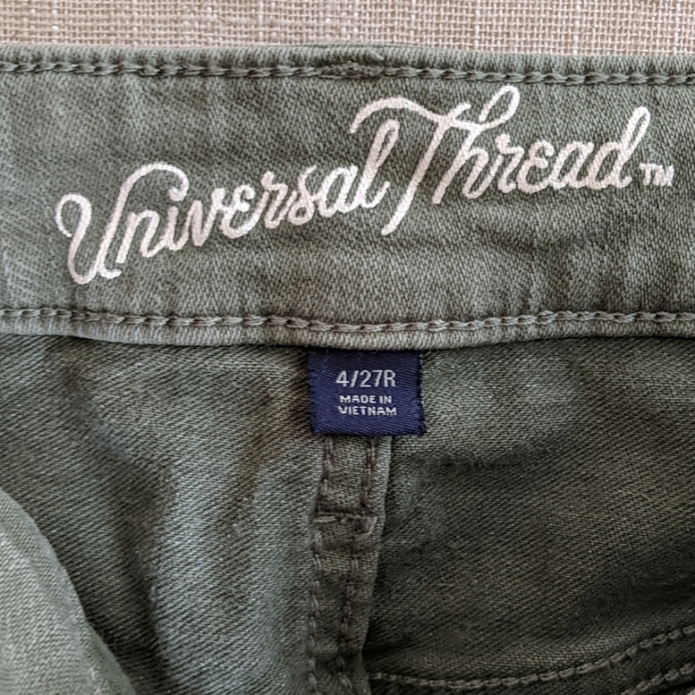 Olive long pants size 4/27